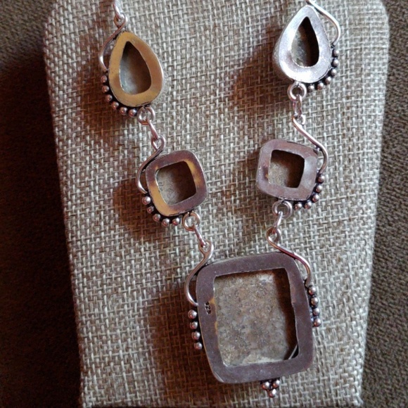 NEW CHRYSANTHEMUM JASPER NECKLACE 18" - Picture 4 of 7